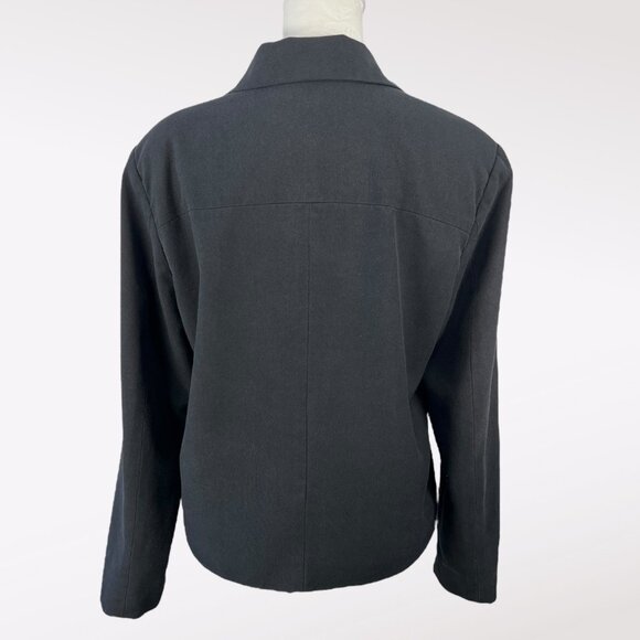 Vintage Gap Classic Tailored Button Front Jacket Blazer Black Size Medium - Picture 5 of 10